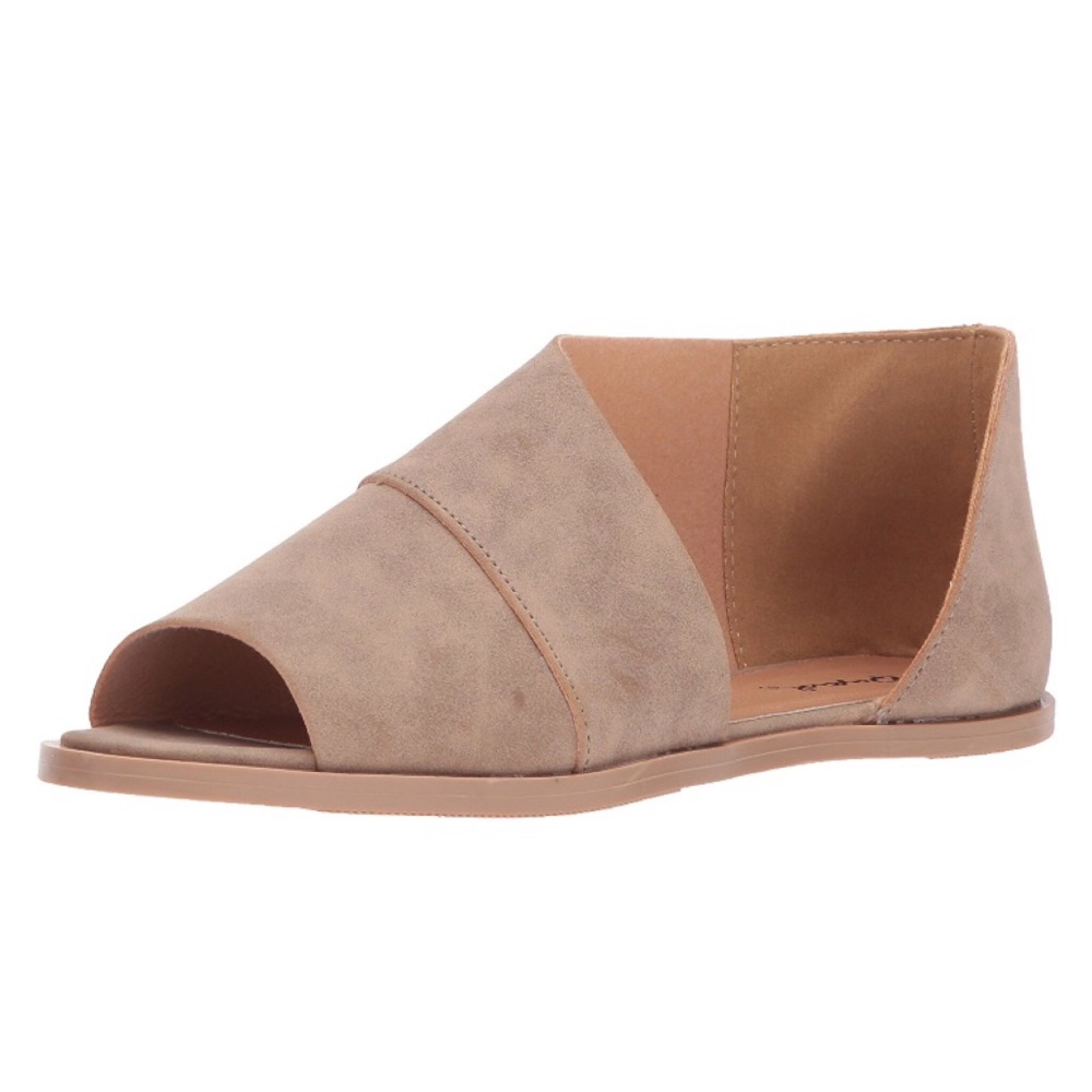 🔸SALE🔸Open toe flats / sandals - taupe - Picture 3 of 3